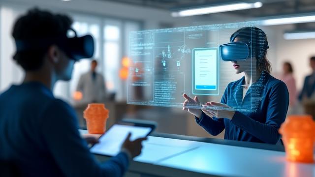 고객 불만 상황에서 적극적으로 응대하고 문제를 해결하는 서비스 직원의 모습